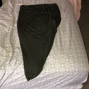 Olive green skirt